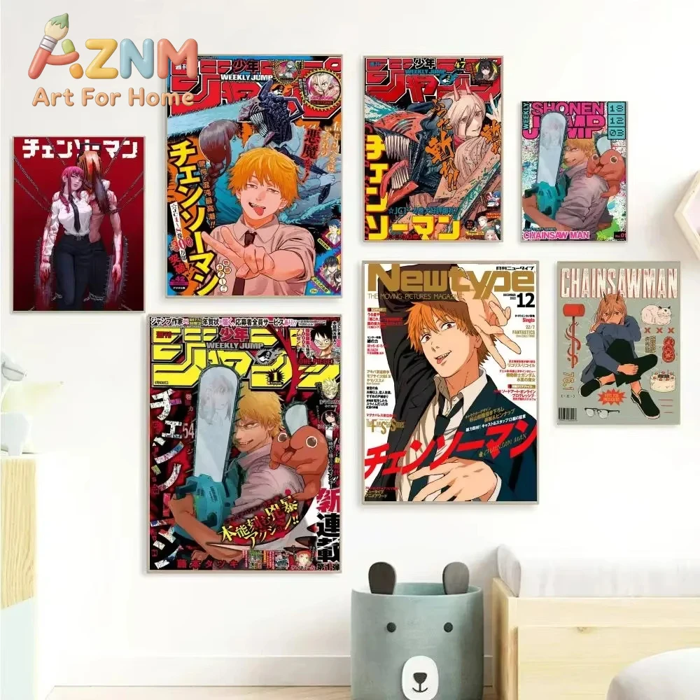 AZNM Chainsaw Man Anime Tuval  - Home Decor Magazine incelemesi ve fiyatı