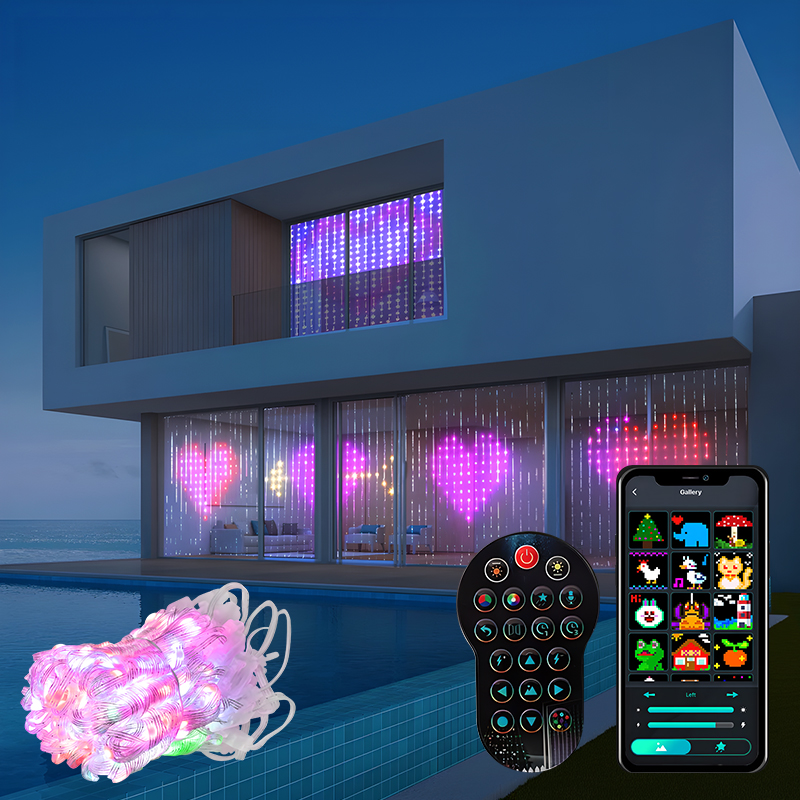 400LEDs RGBIC akıllı perde ışı - Home Decor Free App incelemesi ve fiyatı